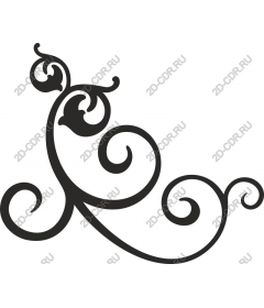  Elegant scrolling motif