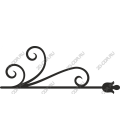  Elegant decorative curl
