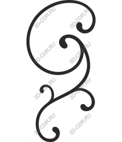  Elegant ornament in the form of tendril