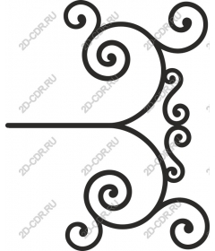  Elegant decorative curl