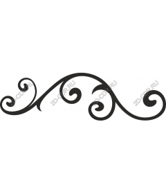  Elegant ornament in the form of tendril