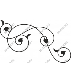  Elegant leaf stroke
