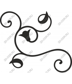  Elegant floral swirls