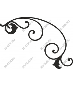  Elegant decorative curl
