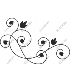  Elegant floral pattern