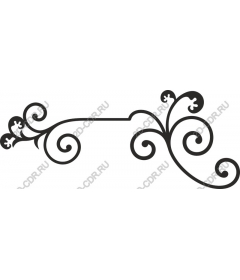 Elegant floral decorative border