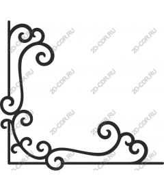 Декоративный элемент Swirly Corner