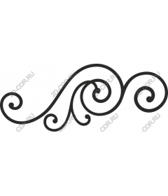 Vintage decorative curl