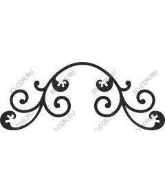 Decorative floral swirl
