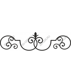 Floral swirl ornament