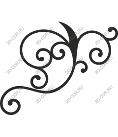 Elegant ornament in the form of tendril