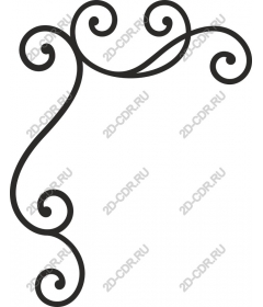  Elegant ornate curl