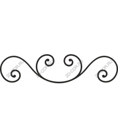  Elegant decorative curl