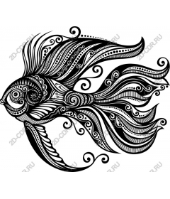  Elegant flowing fish