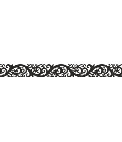  Elegant floral border