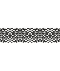 Exquisite ornament in the form of curls