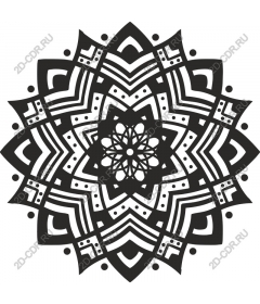  Complex geometric mandala