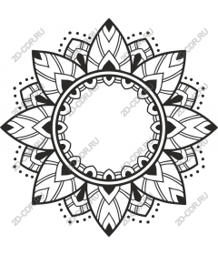 Intricate floral mandala