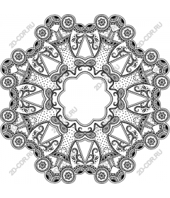 Floral mandala pattern