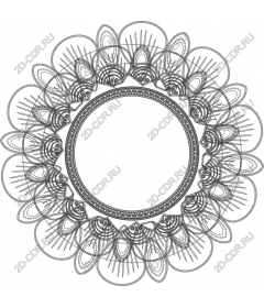  Elegant decorative round frame