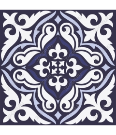  Elegant floral pattern tile