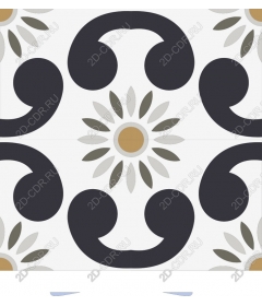  Elegant floral pattern