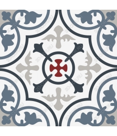  Elegant floral pattern tile