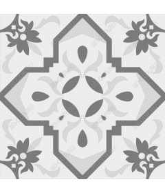 Monochrome floral pattern