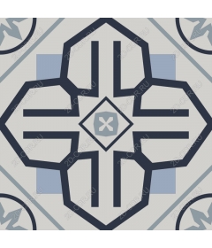  Elegant geometric floral pattern