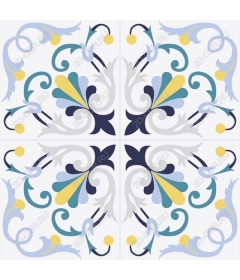  Elegant floral decorative pattern