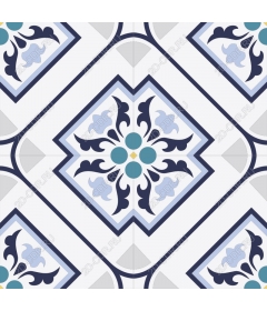 Floral mosaic pattern
