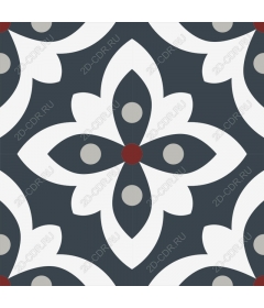  Elegant floral geometric pattern