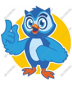 Fun character Blue Bird