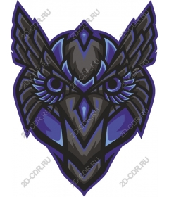  Stylized head of Raven