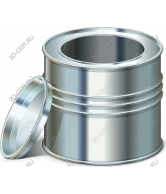 Smooth metal canister