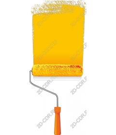 Cushion for bright yellow paint