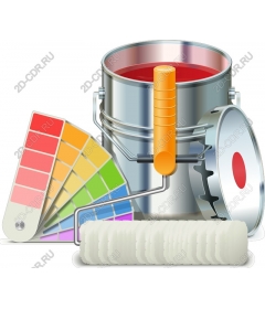  Bright bucket of paint