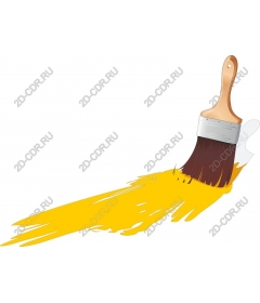  Bright yellow brush strokes