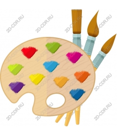Palette "Colorful heart"