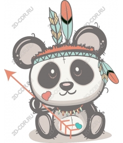 A charming character is a Panda with a hat