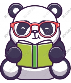  Cute Panda reads