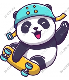  Panda skating