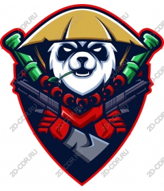 Logo warrior Panda