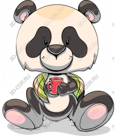  Adorable Panda holding a Cup