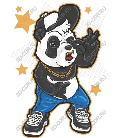 Playful hip-hop Panda