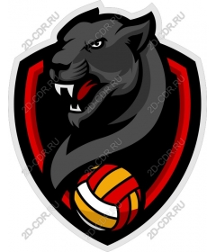  Sports logo Fierce Black Panther