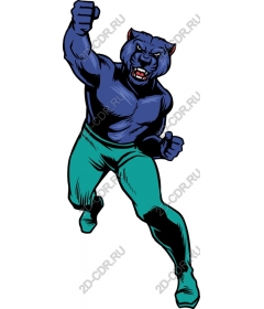  Динамичный персонаж Blue Feline