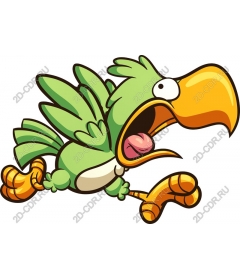  Bright green bird