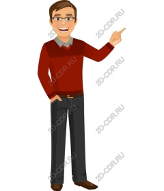 Funny male character