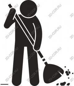  Construction worker digs